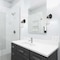 Designers Fountain Elliott 5in 1-Light Matte Black Industrial Indoor Vanity with Clear Glass Shade D216M-1B-MB - alternate 2
